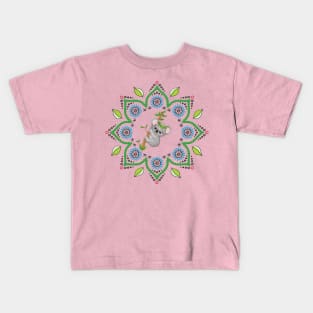 Koala bear on a tree in mandala geometric print Kids T-Shirt